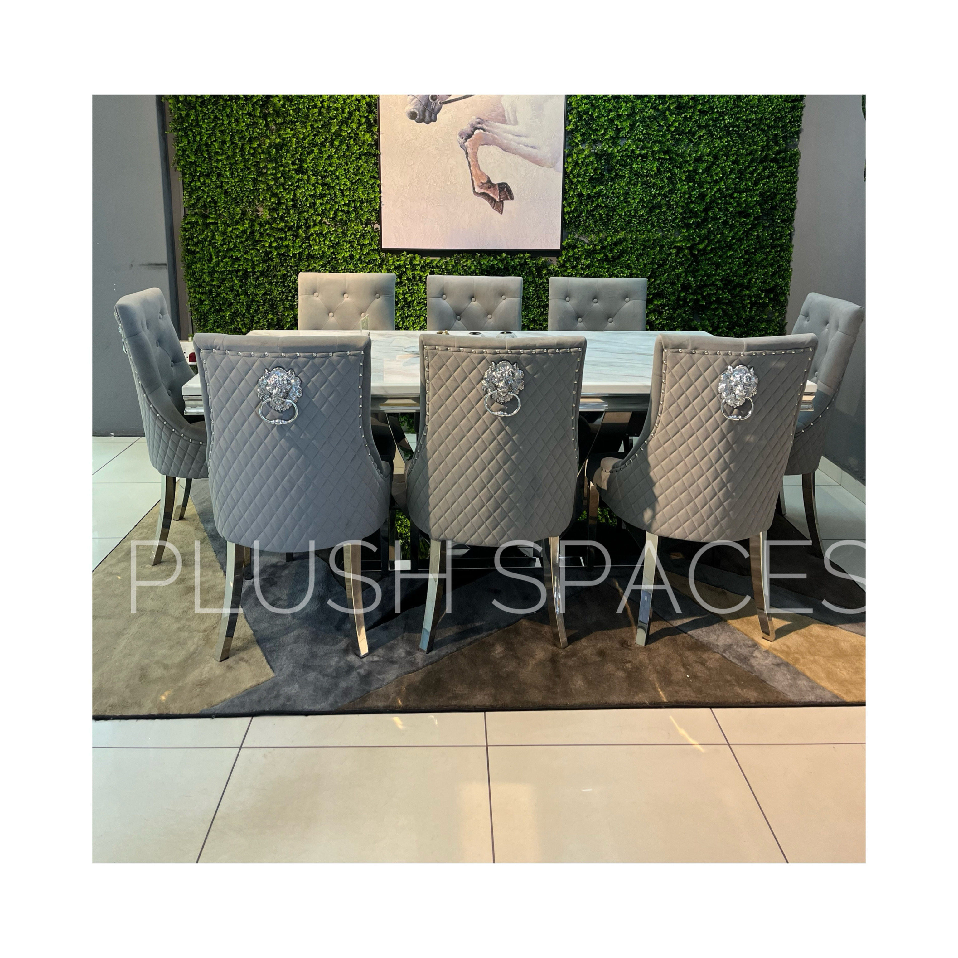 Alabaster Stone Marble Dining Set