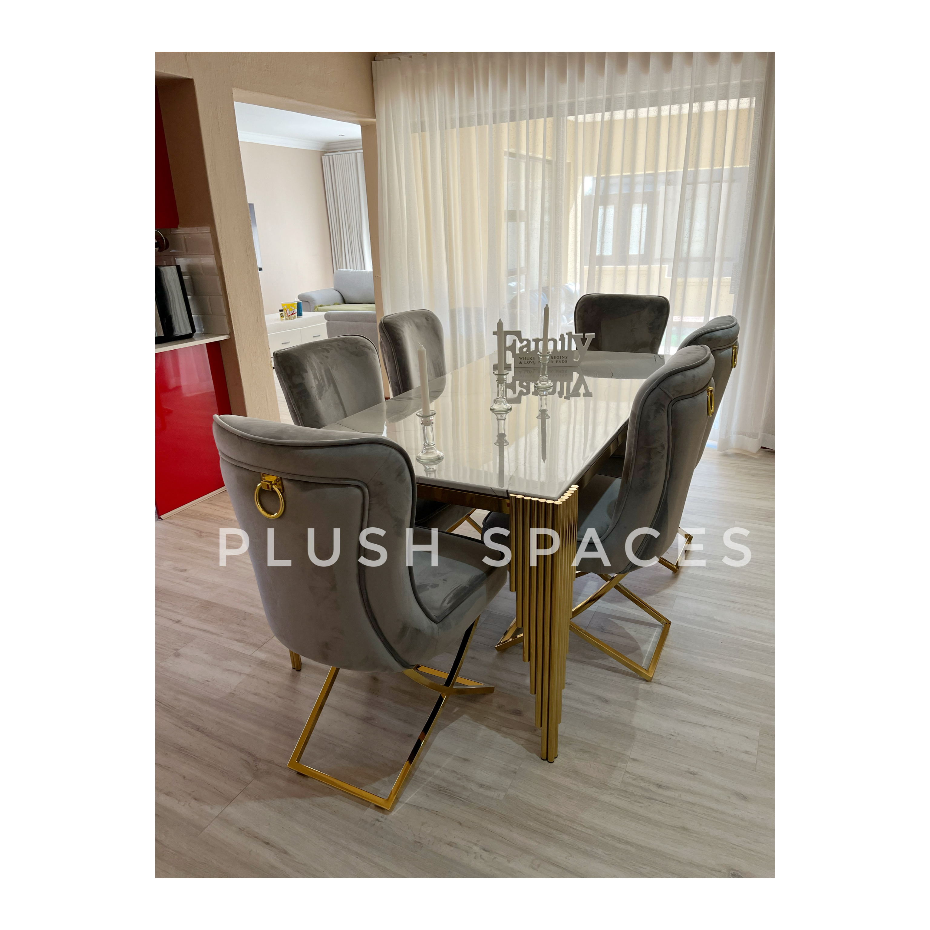 Petra Stone Marble Dining Set