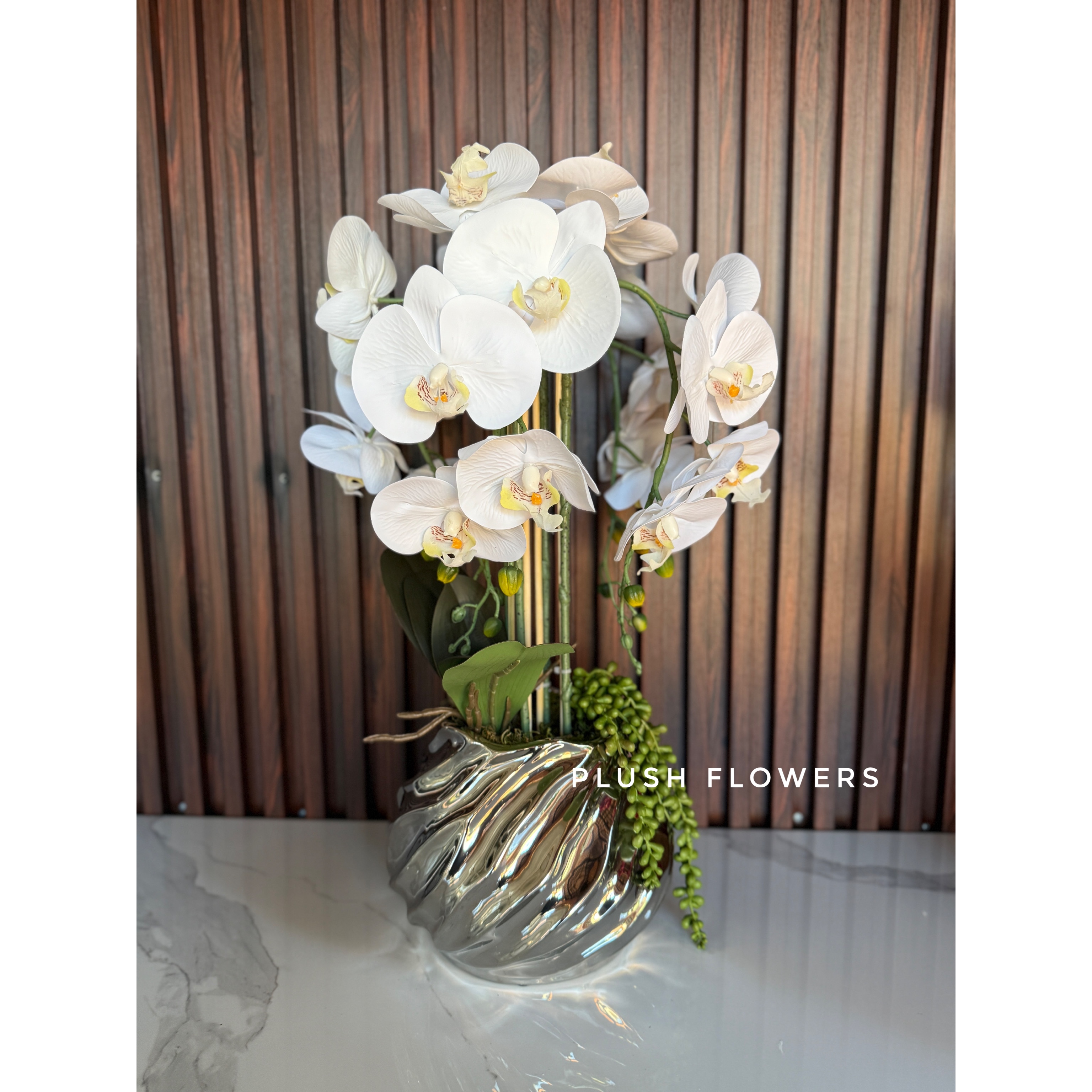Noir Artificial Orchid Arrangement