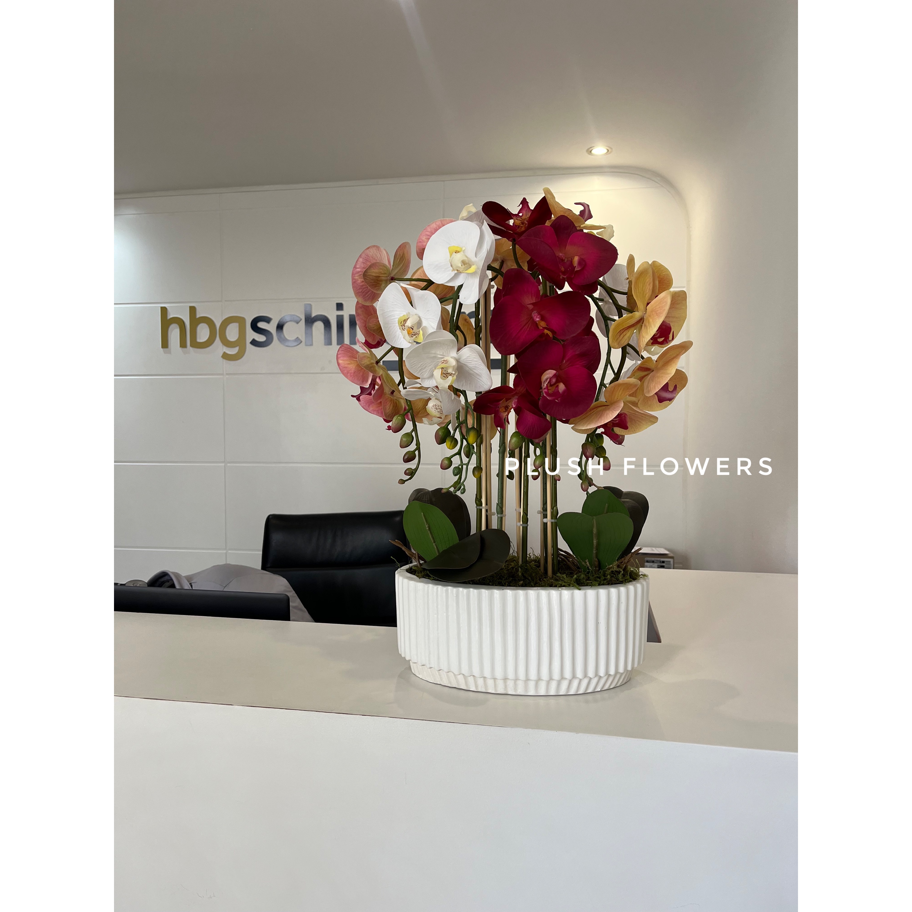 Belle Artificial Orchid Arrangement