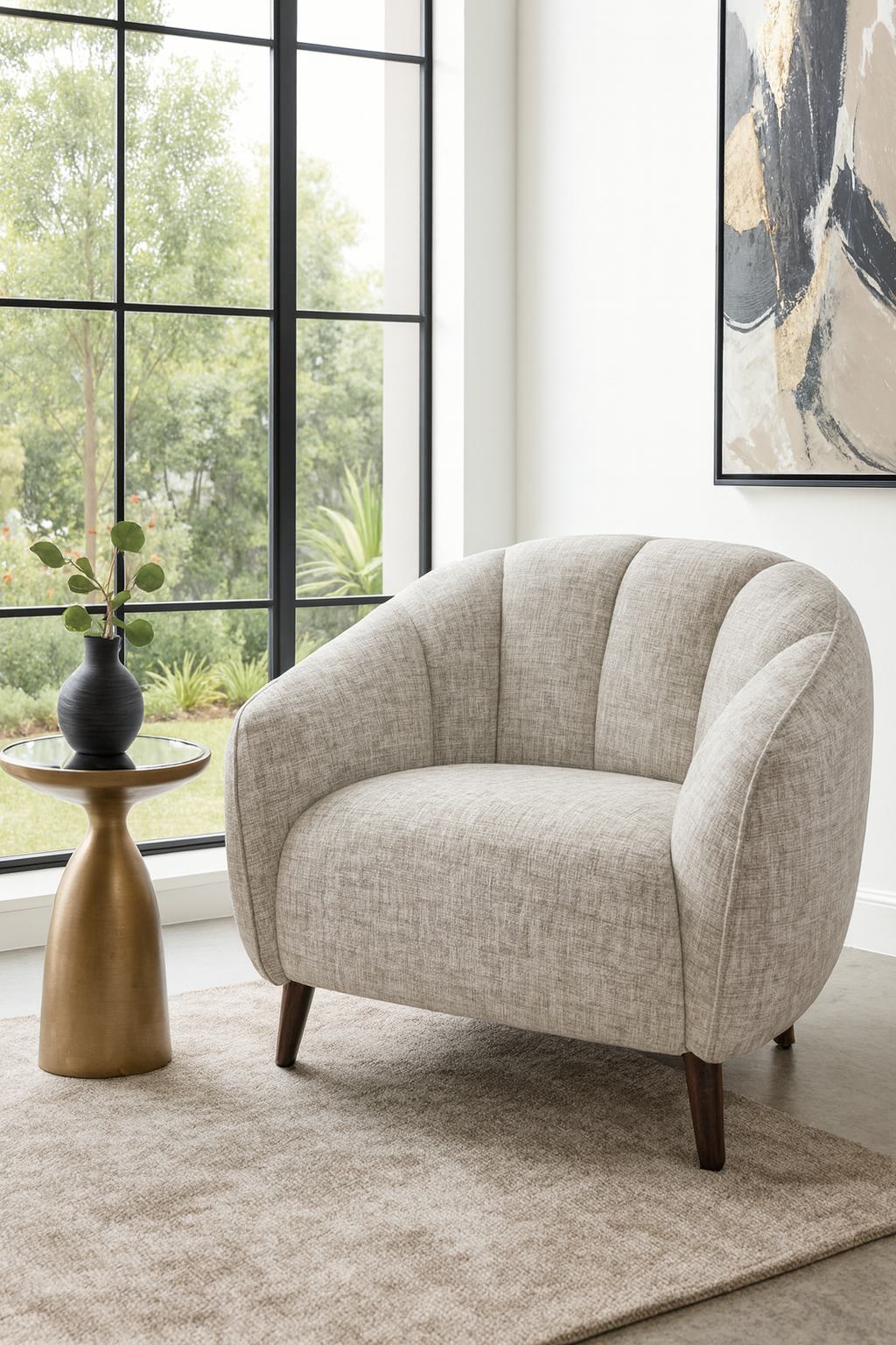 Velvet Occasional Chair