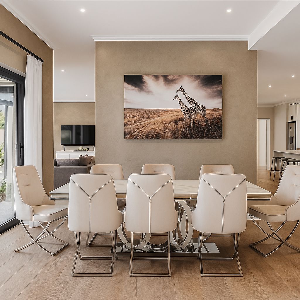 Plush Crystalline Dining Table