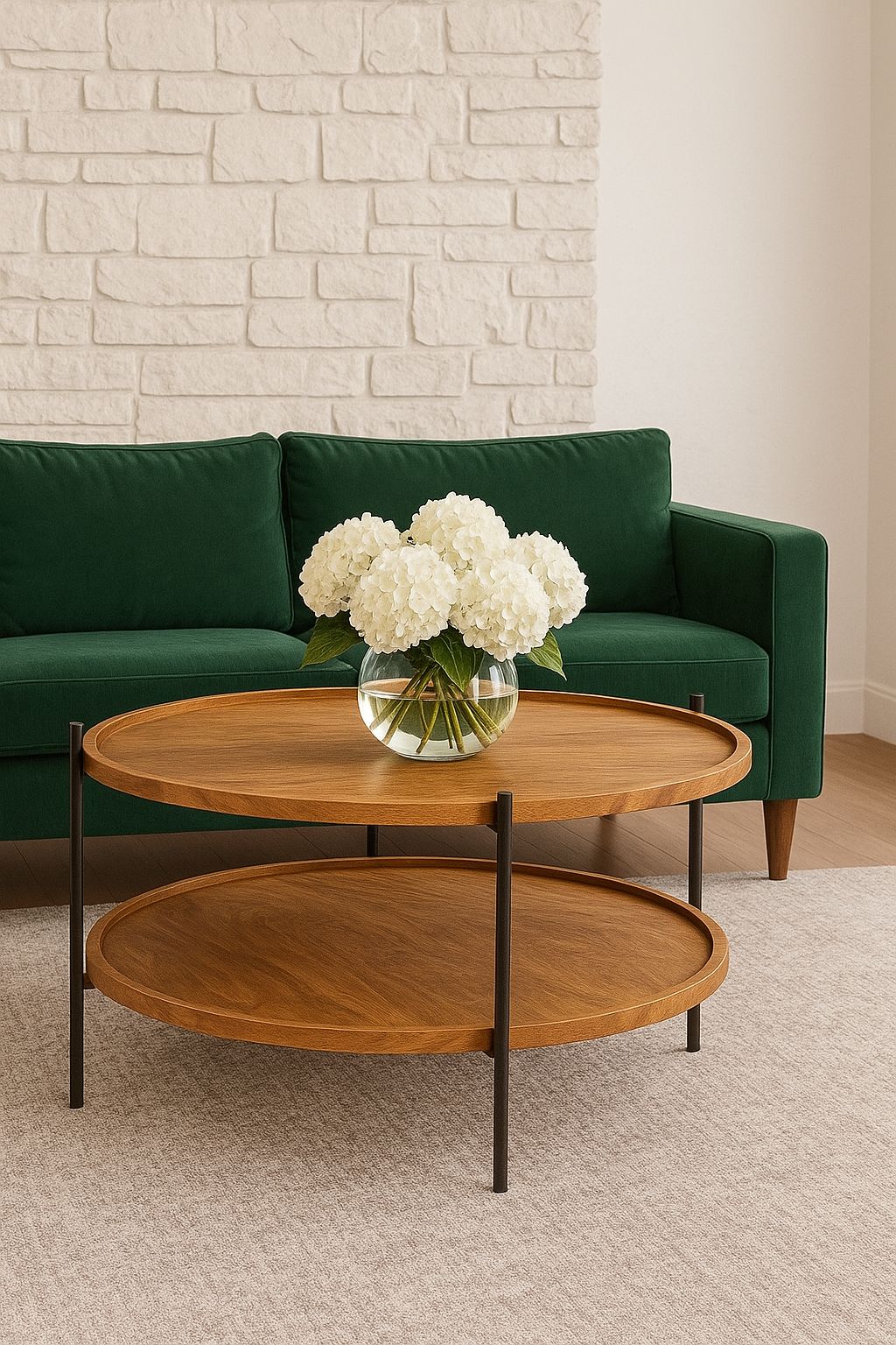 Plush Carver Tray Table