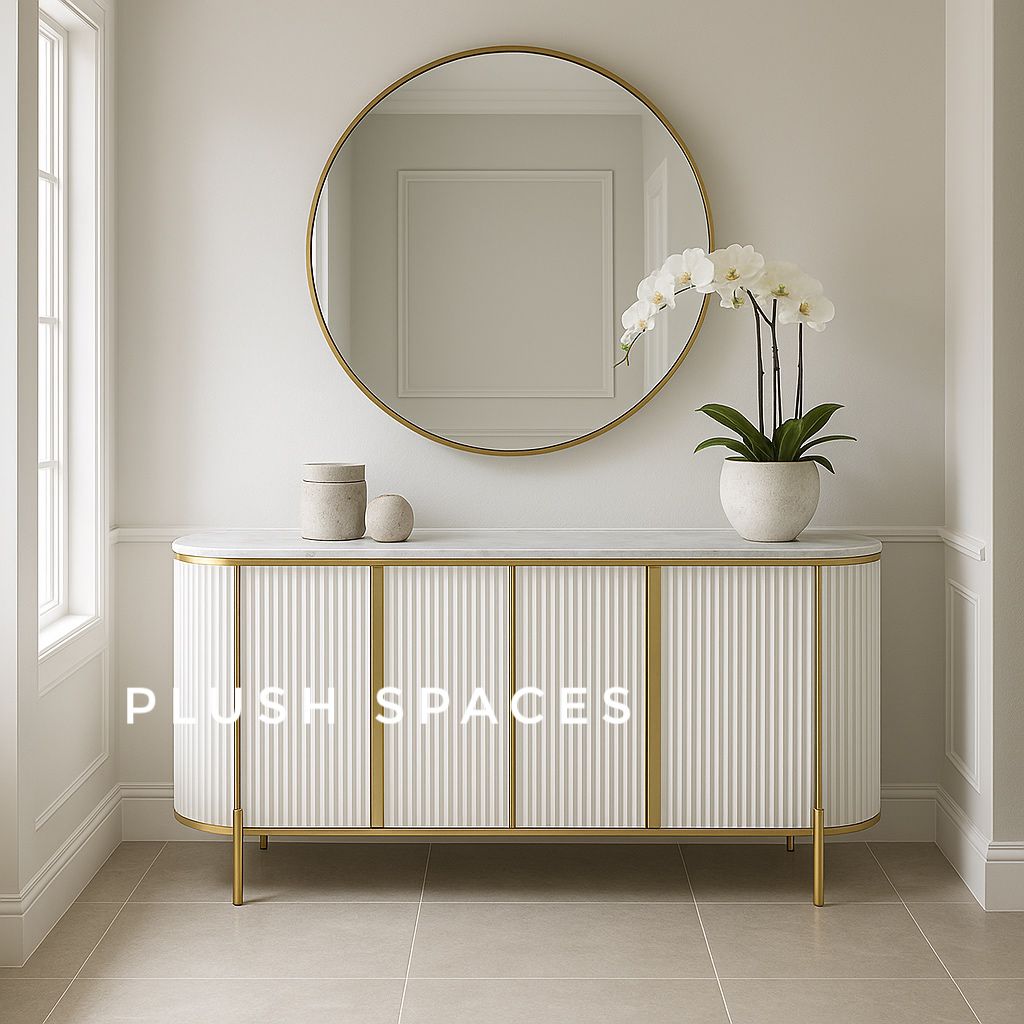 Cloud Whisper Console Table