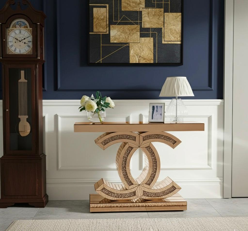 Plush 'Maison' Mirrored Console