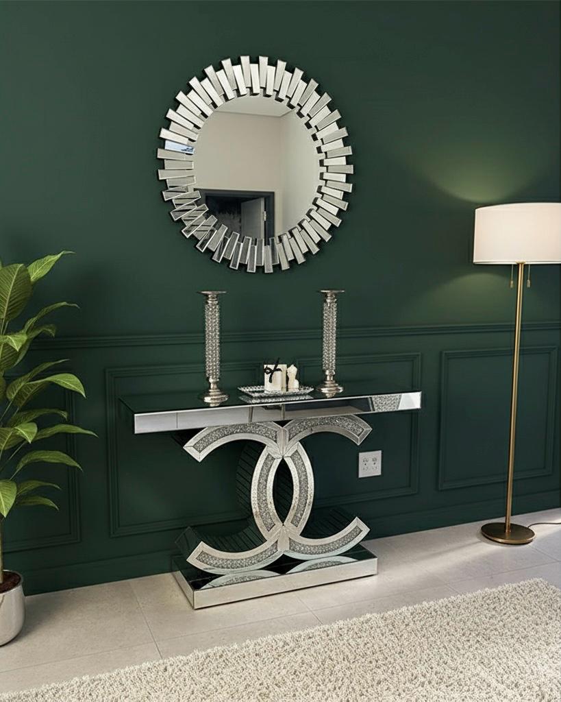 Plush 'CC' Silver Console Set