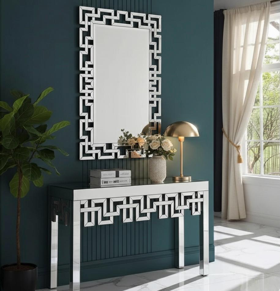 Plush 'Athenian Fret' Console Set