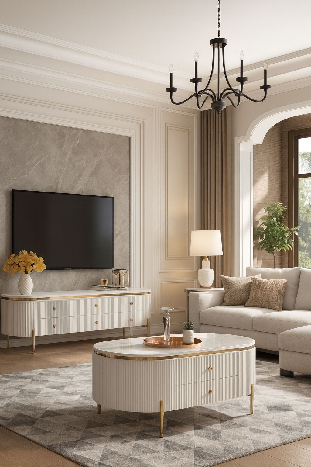 Plush 'Chantilly' Set