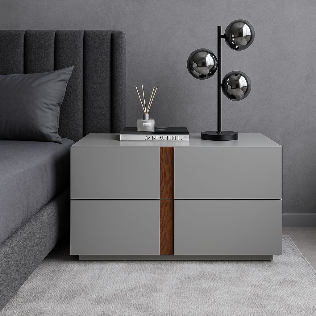 Plush 'Slate' Nightstand