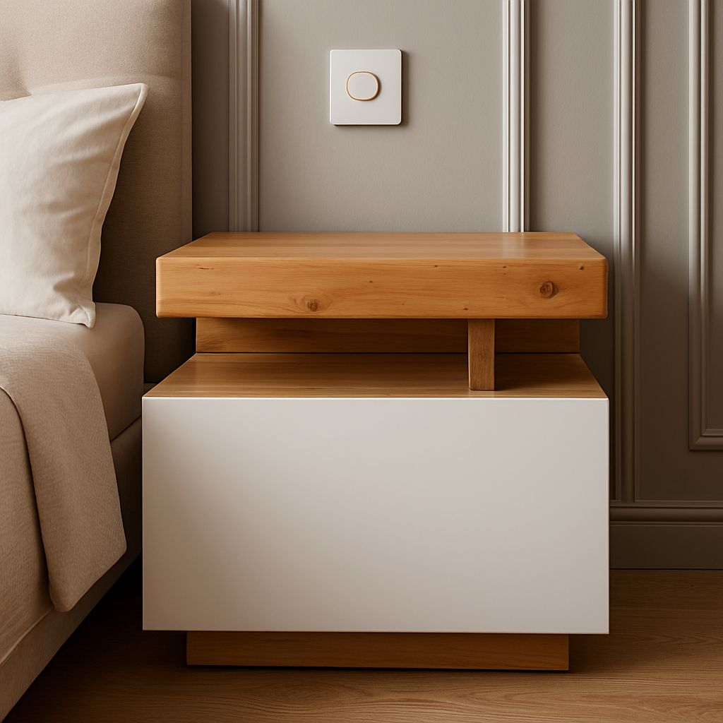 Plush 'Cantilever' Nightstand