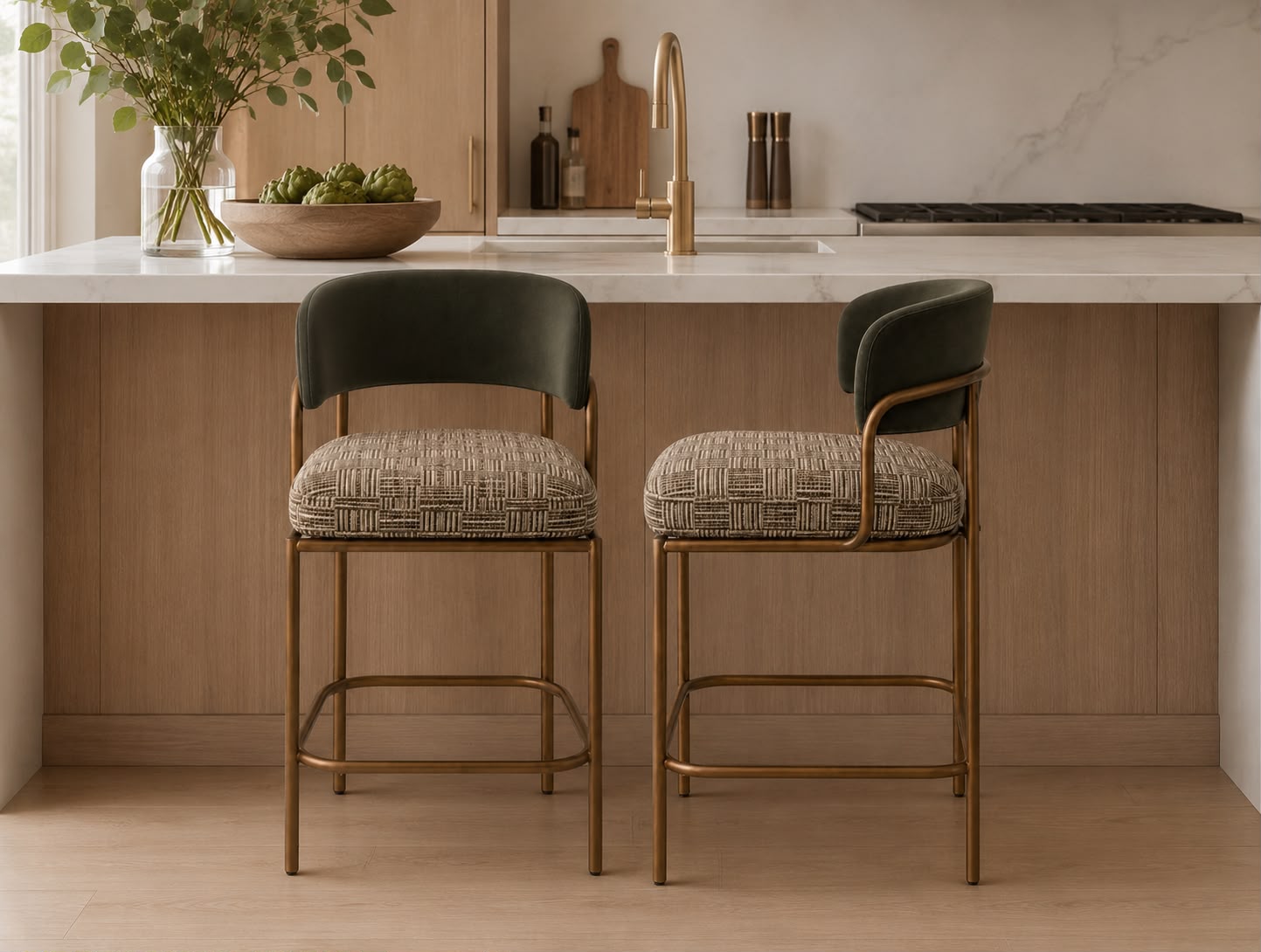 Plush Dusk & Loom Counter Stool