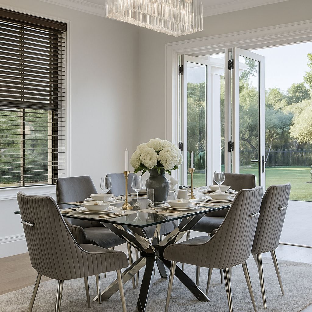 Aluro Glass Dining Set