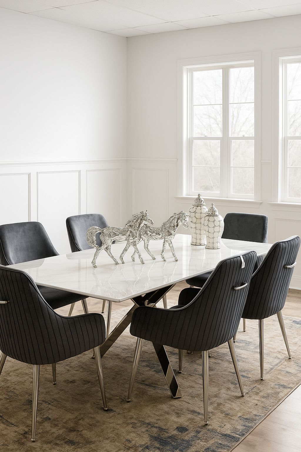 Aluro Marble Dining Set