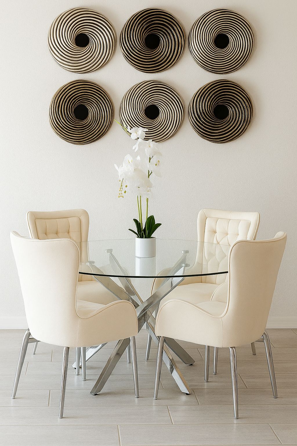 Crispen Cream Dining Set