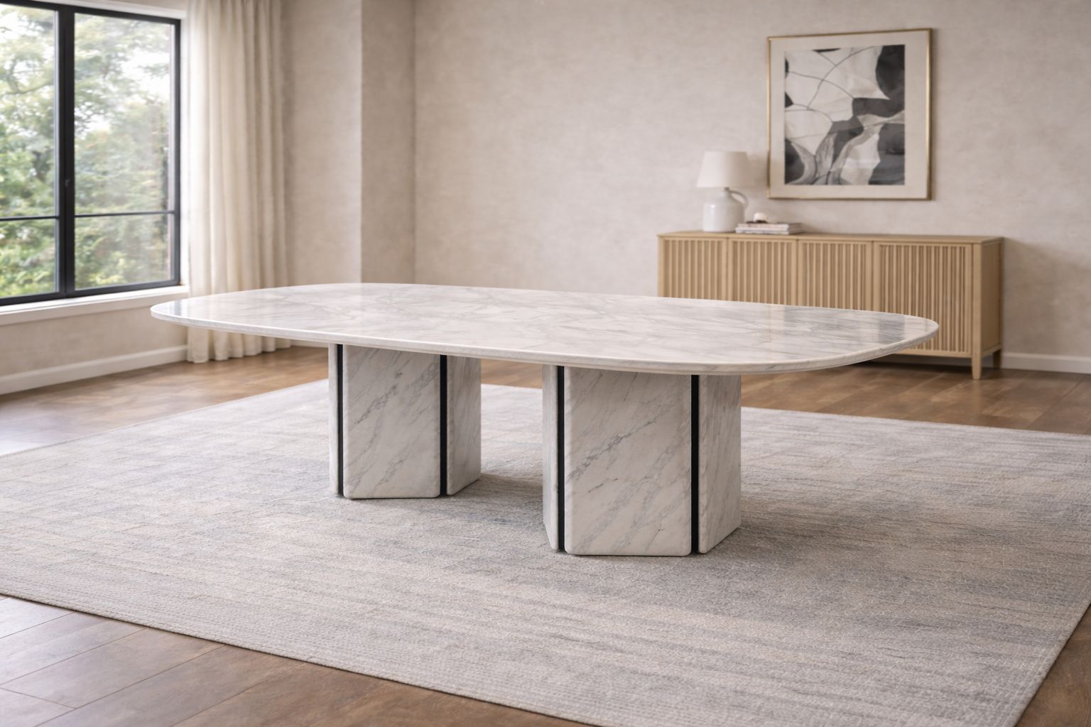 Plush “Pantheon” Dining Table