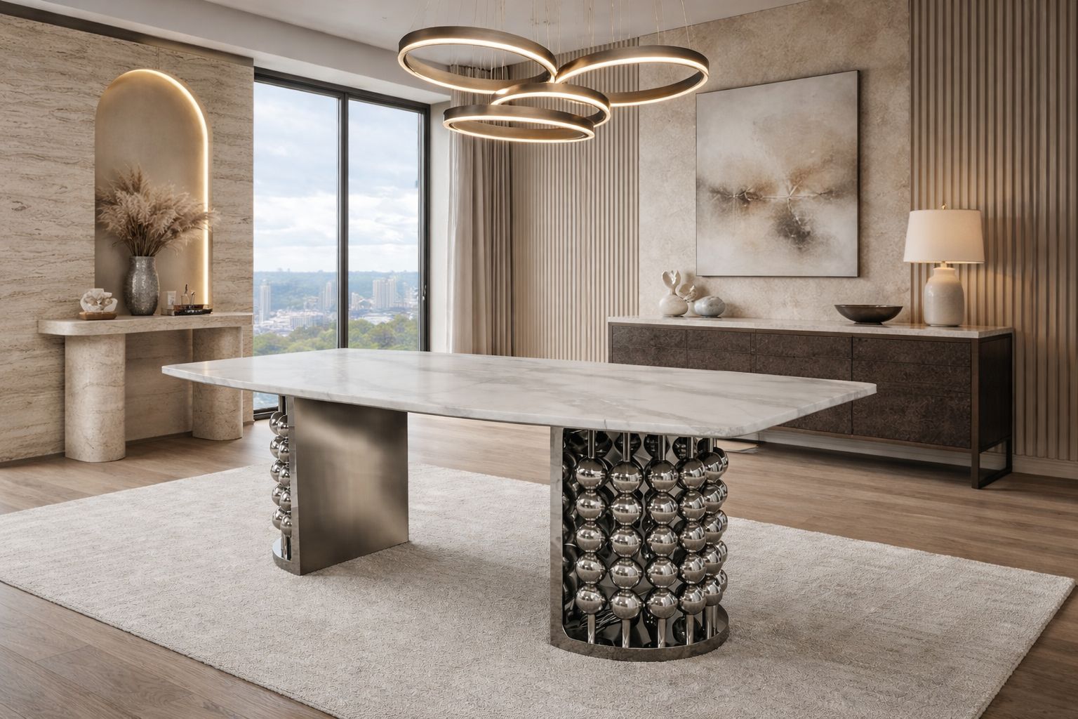 Plush “Oracle” Dining Table