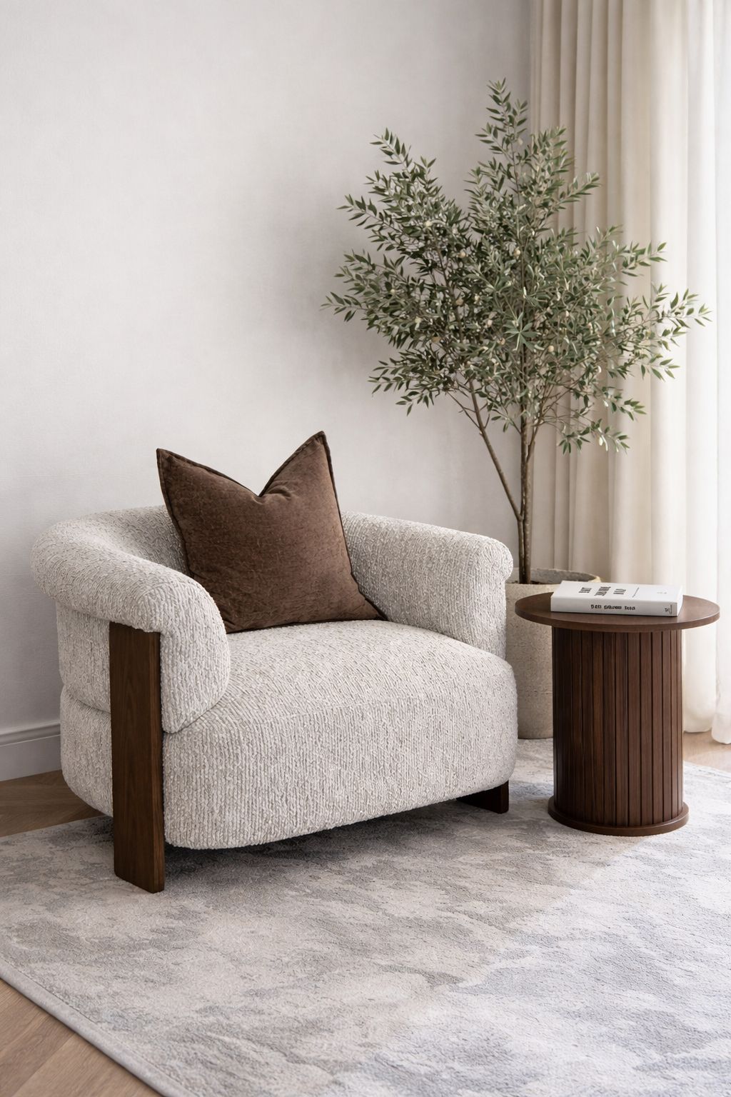 Plush “Elara” Lounge Chair