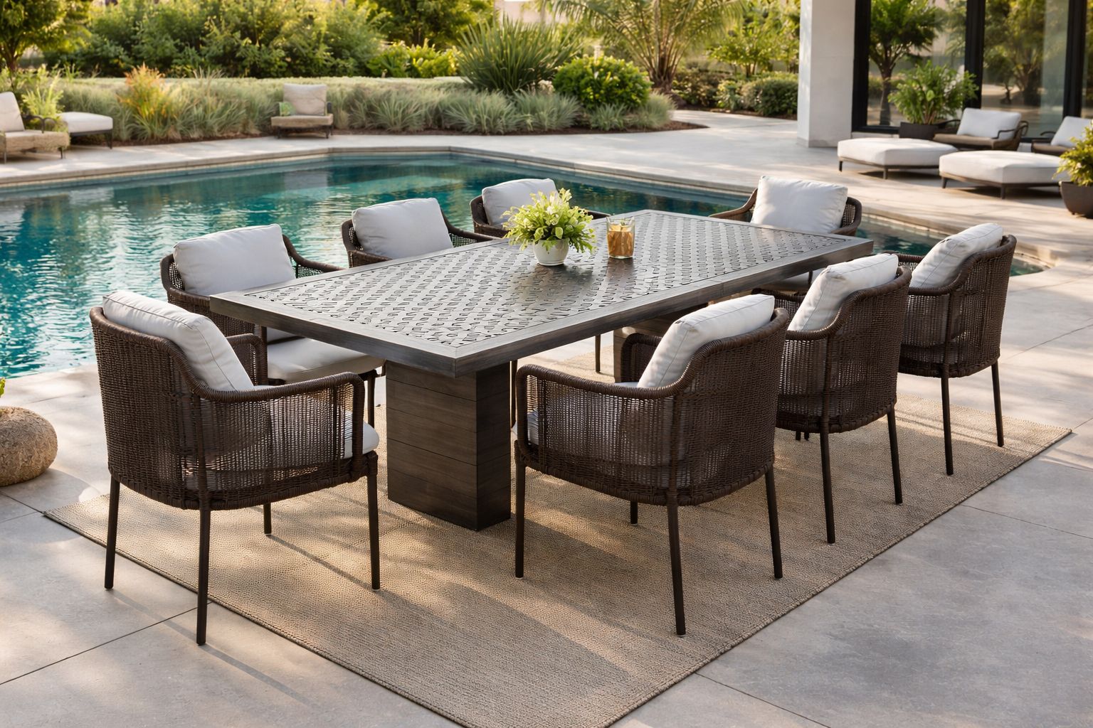 Plush ”Outdoor Solstice" Dining Set