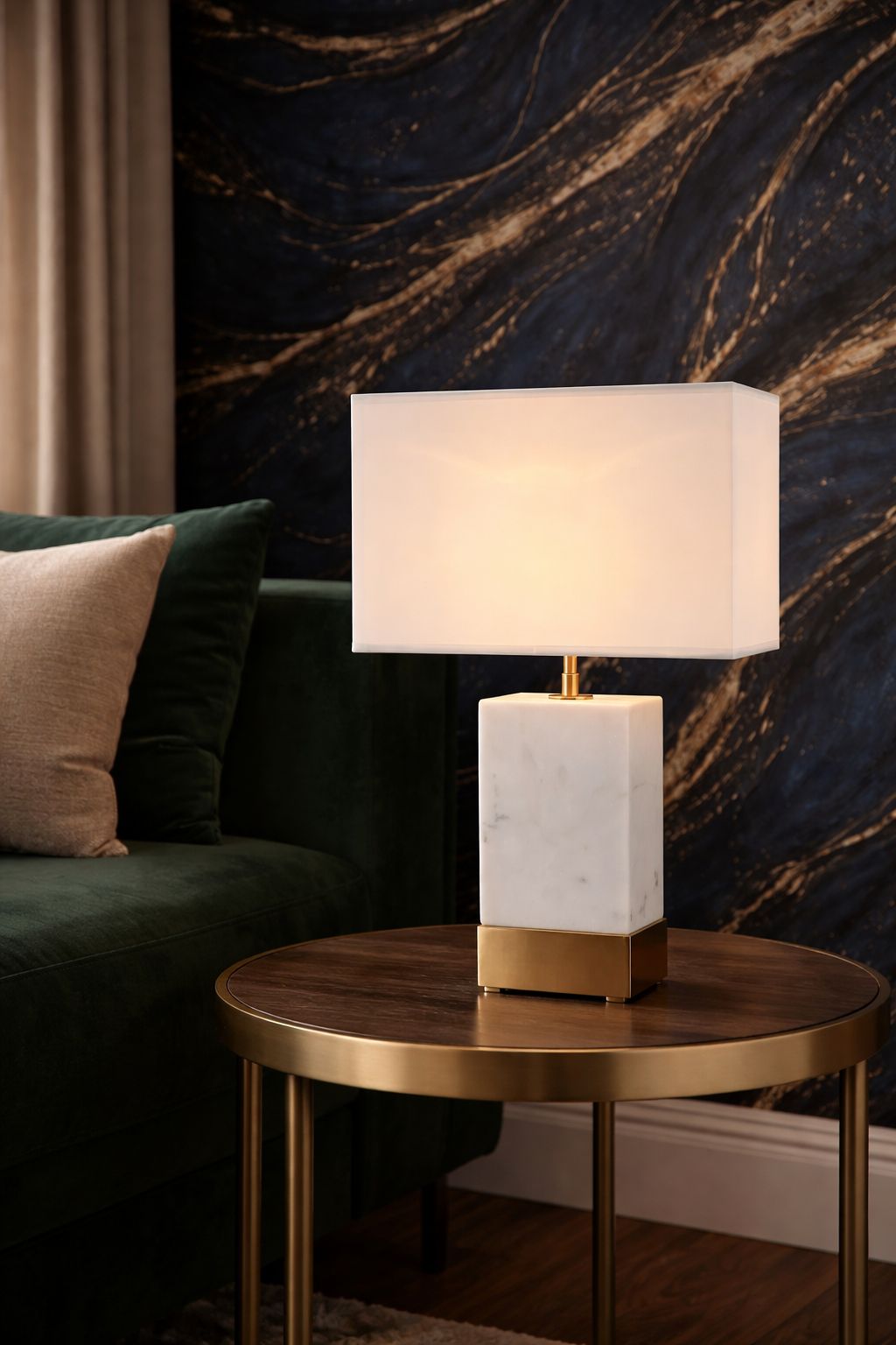 Plush “Monolith” Table Lamp