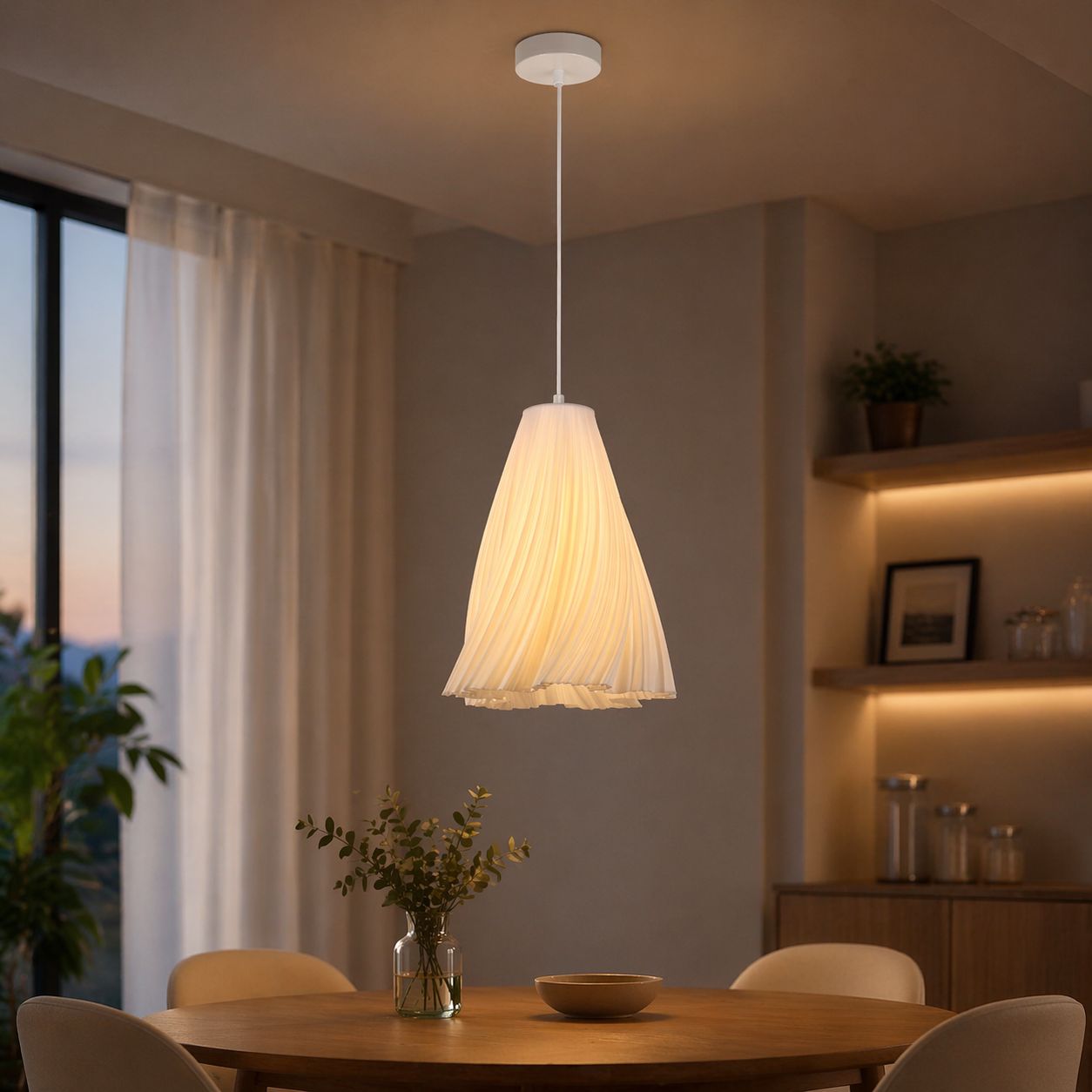 Plush “Cascade Bloom” Light