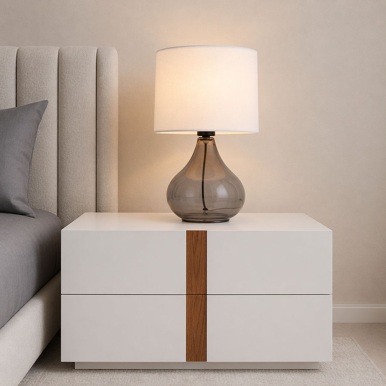 Plush “Evening Mist” Lamp
