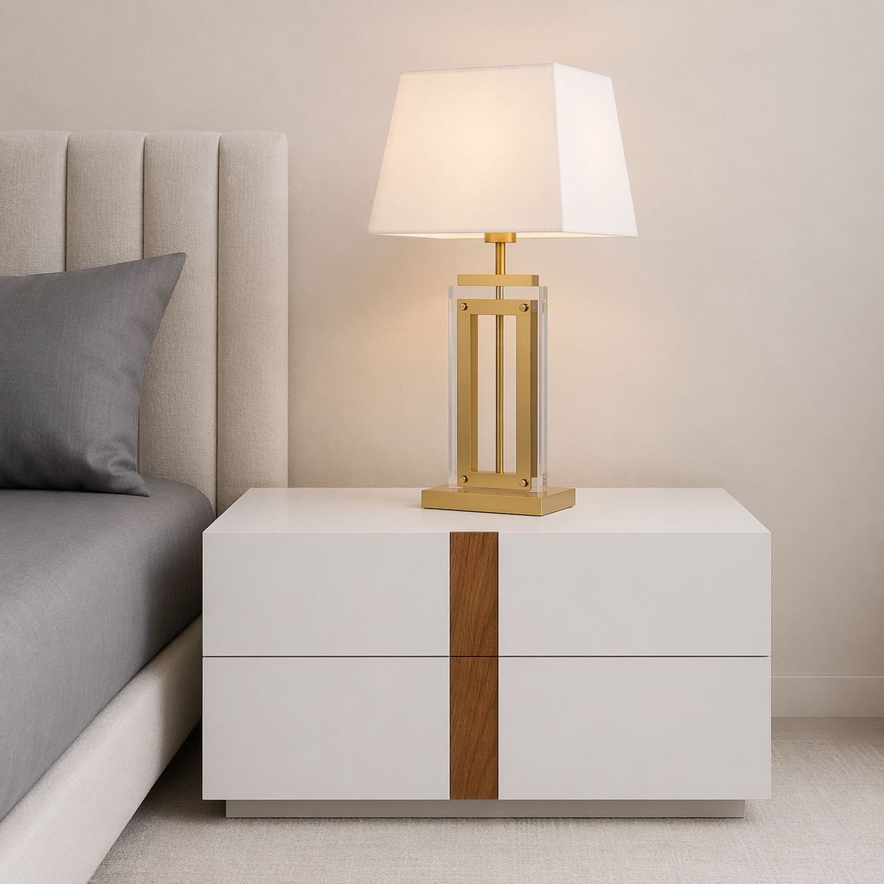 Plush “Gilded Heirloom” Lamp