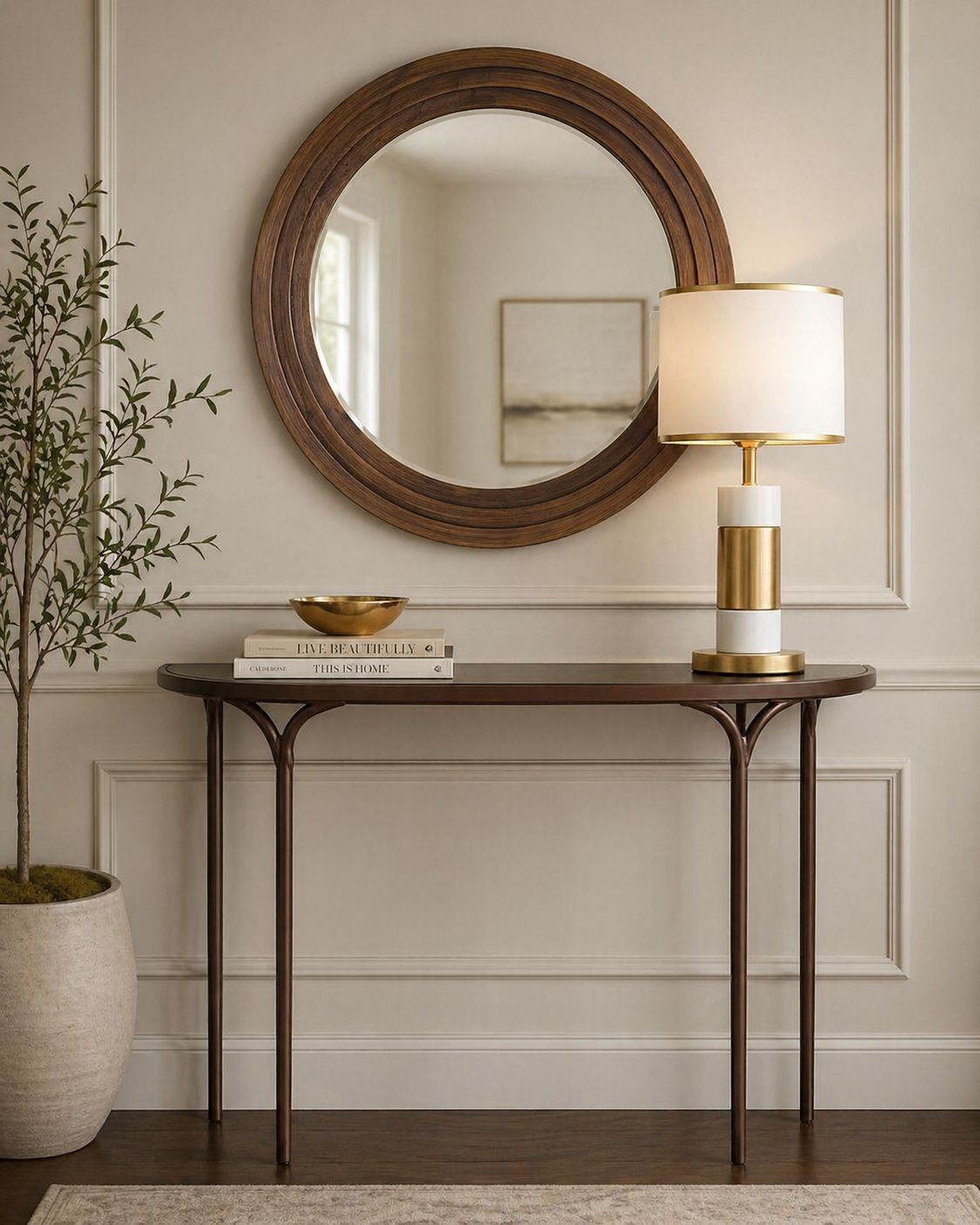 Plush “Warm Horizon” Mirror