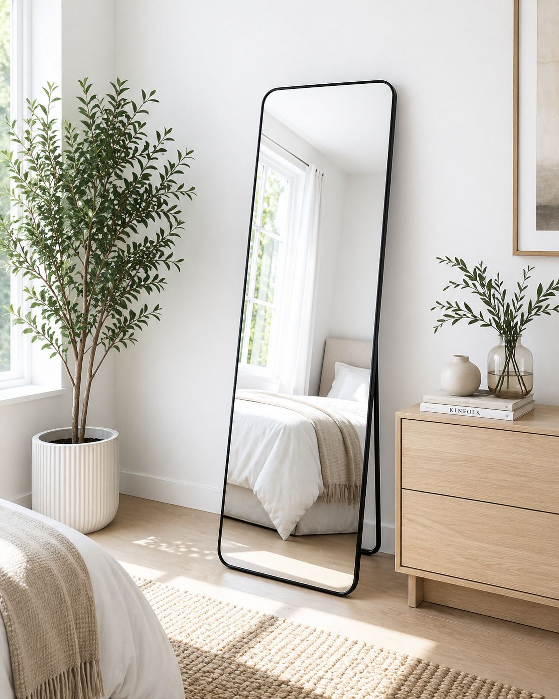 Plush “Midnight Minimalist” Mirror