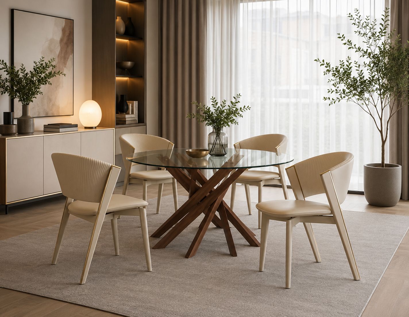 Plush “Aspen” Dining Set
