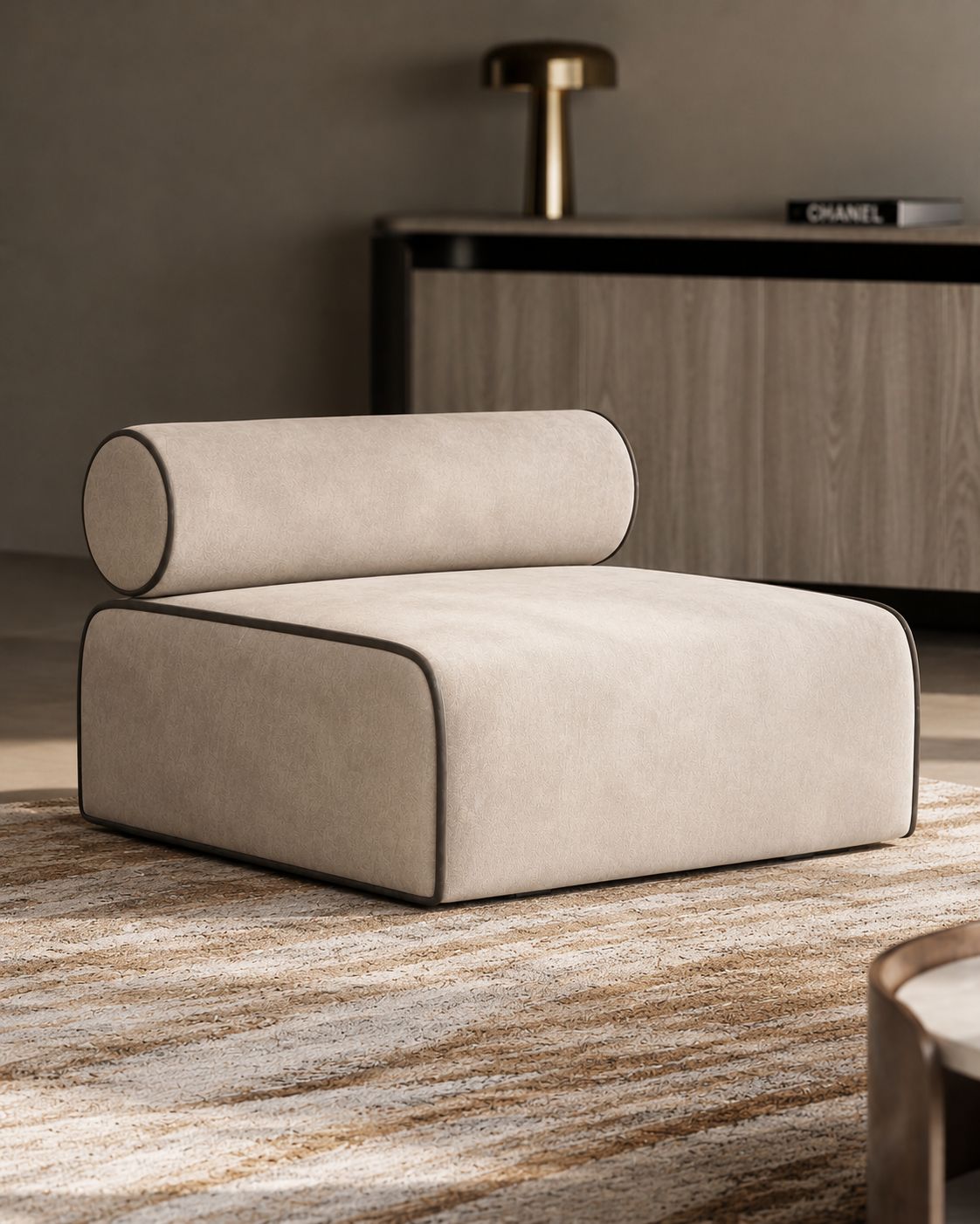 Plush “Dune” Lounge Chair