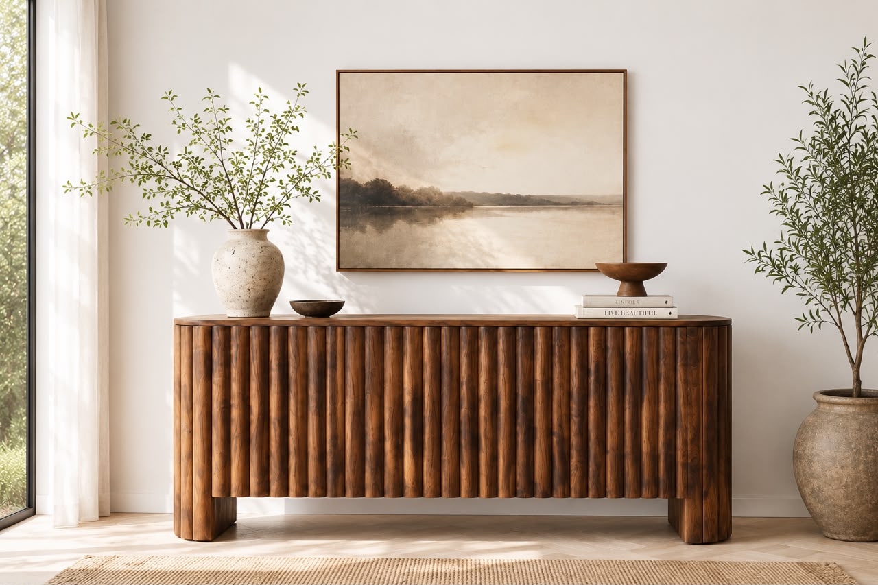 Plush "Mango Wood " Sideboard