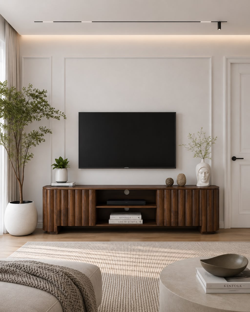 Plush "Solid Mango Wood" TV Stand