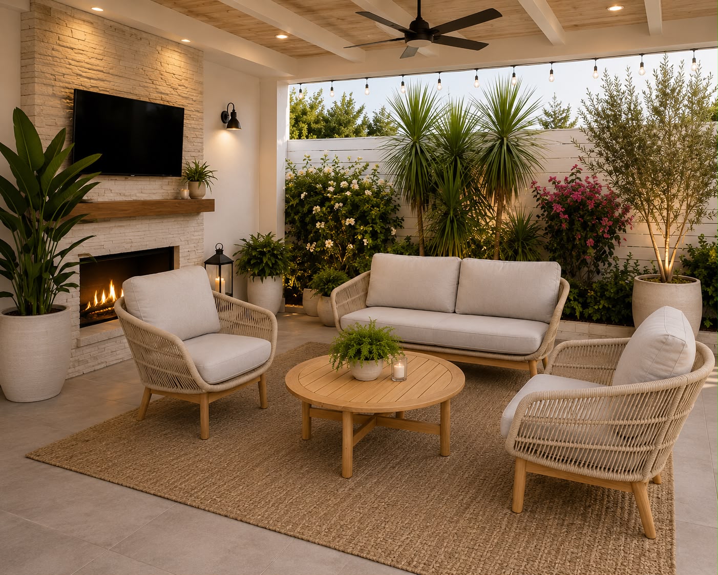 Plush Avalon 4pc Patio  Suite