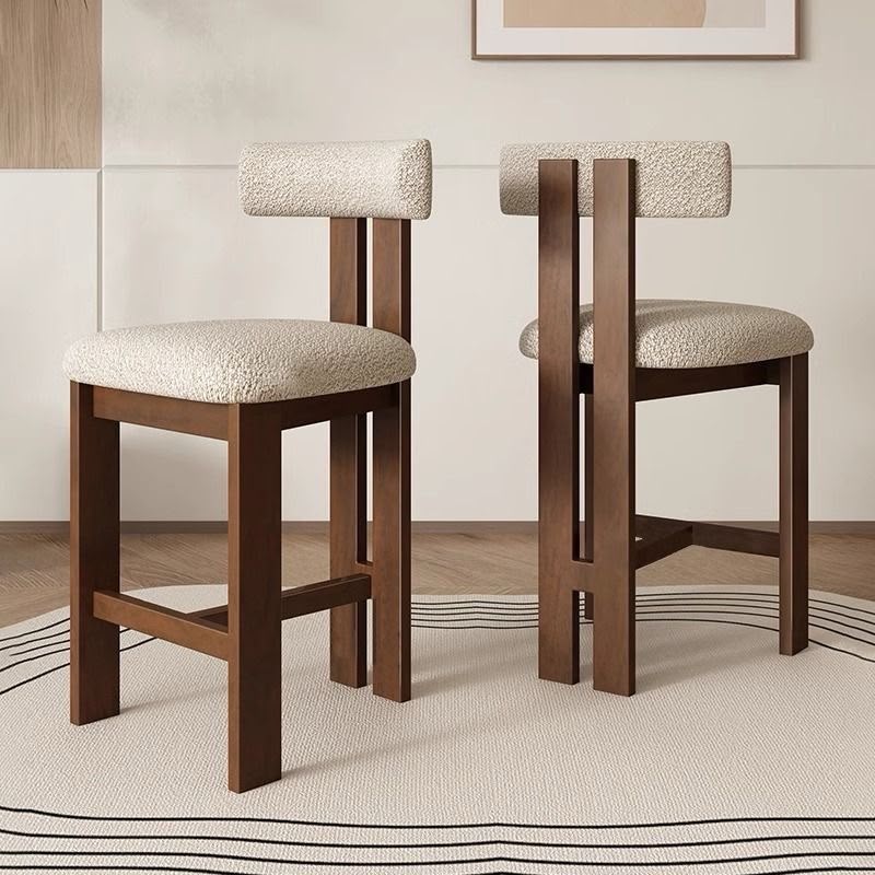 Plush Soren T-Back Counter Stool