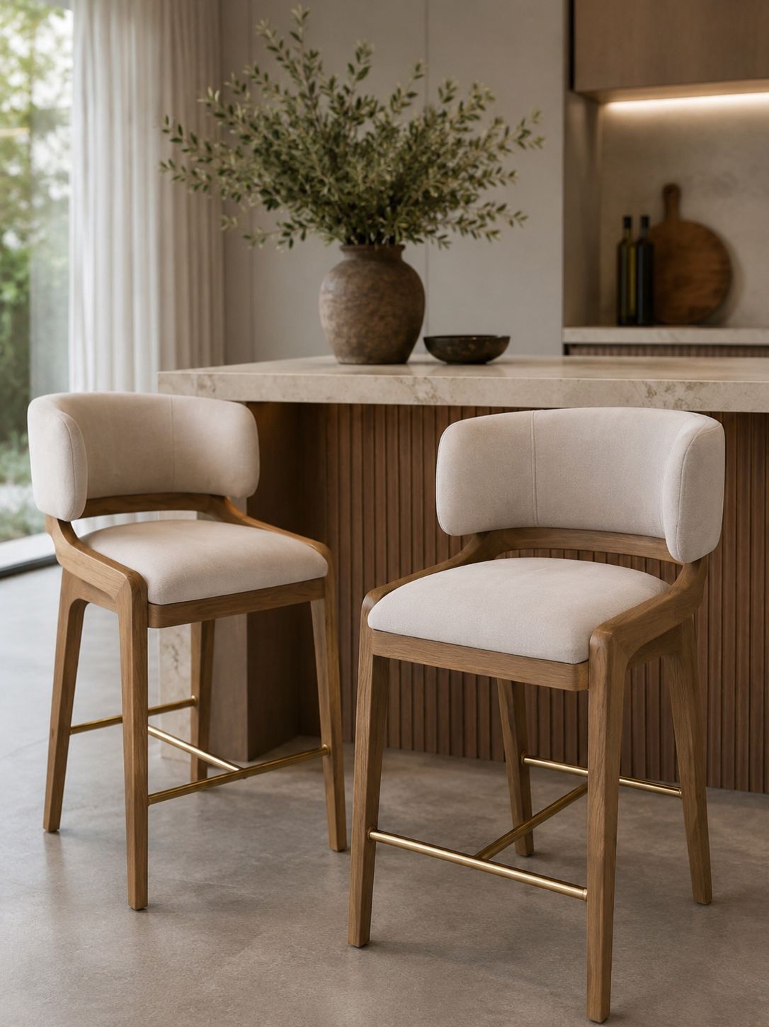 Plush Alba Counter Stool