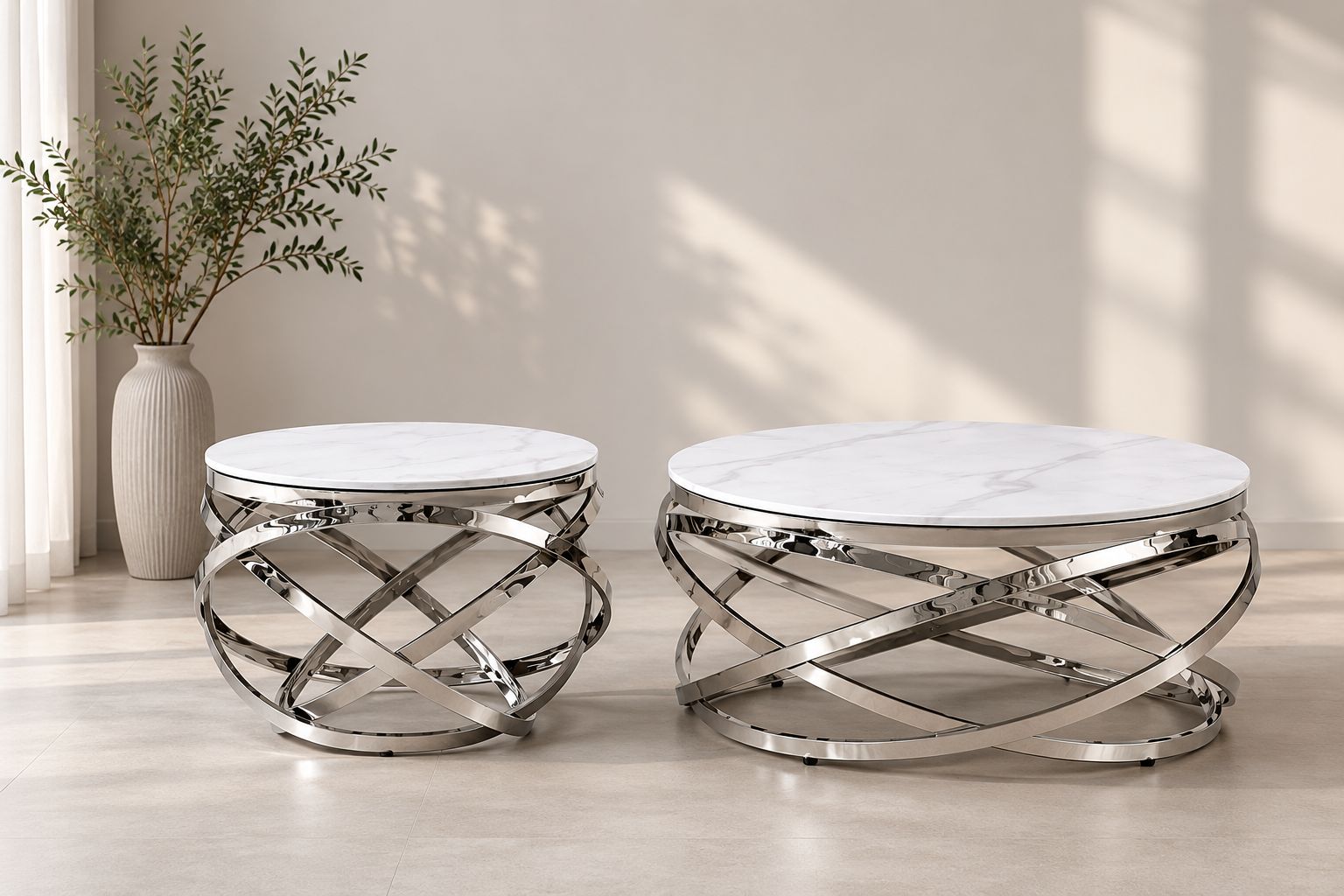Plush Aura Nesting Tables