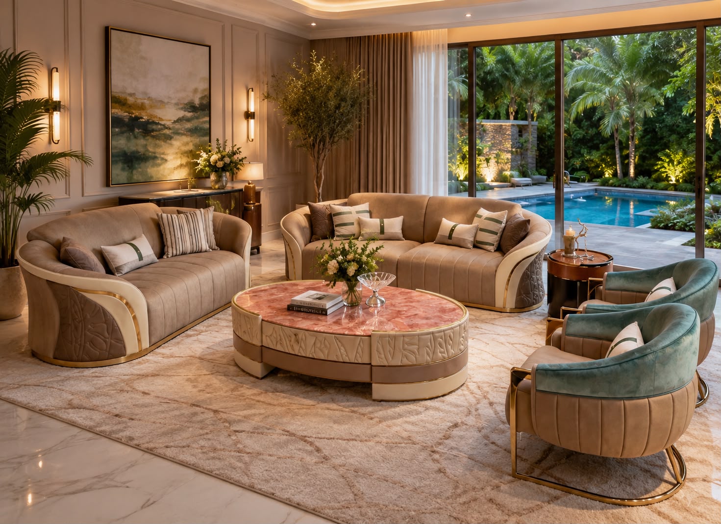 Plush Opulent Oasis Living Collection