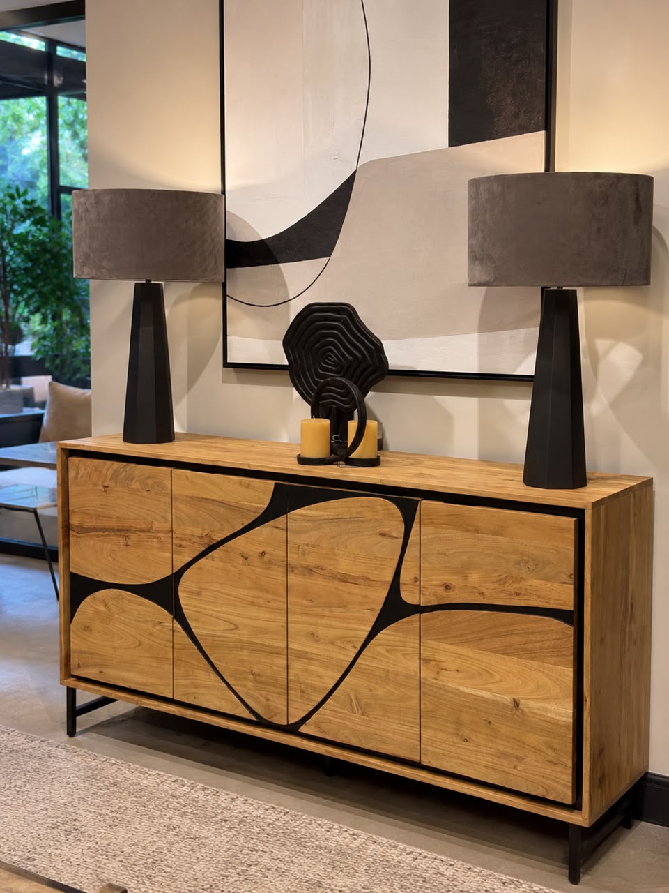 Plush Contour Sideboard