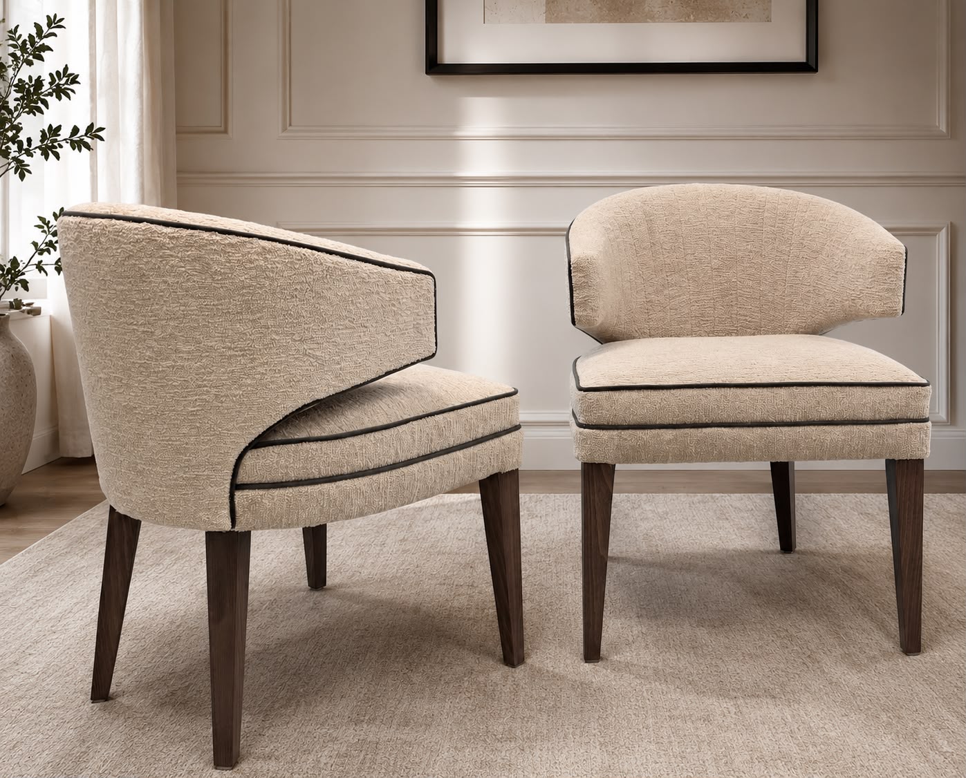 Plush Solace Accent Chairs
