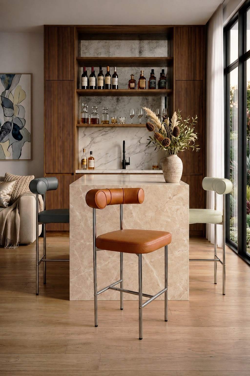 Plush Solstice Minimalist Stool