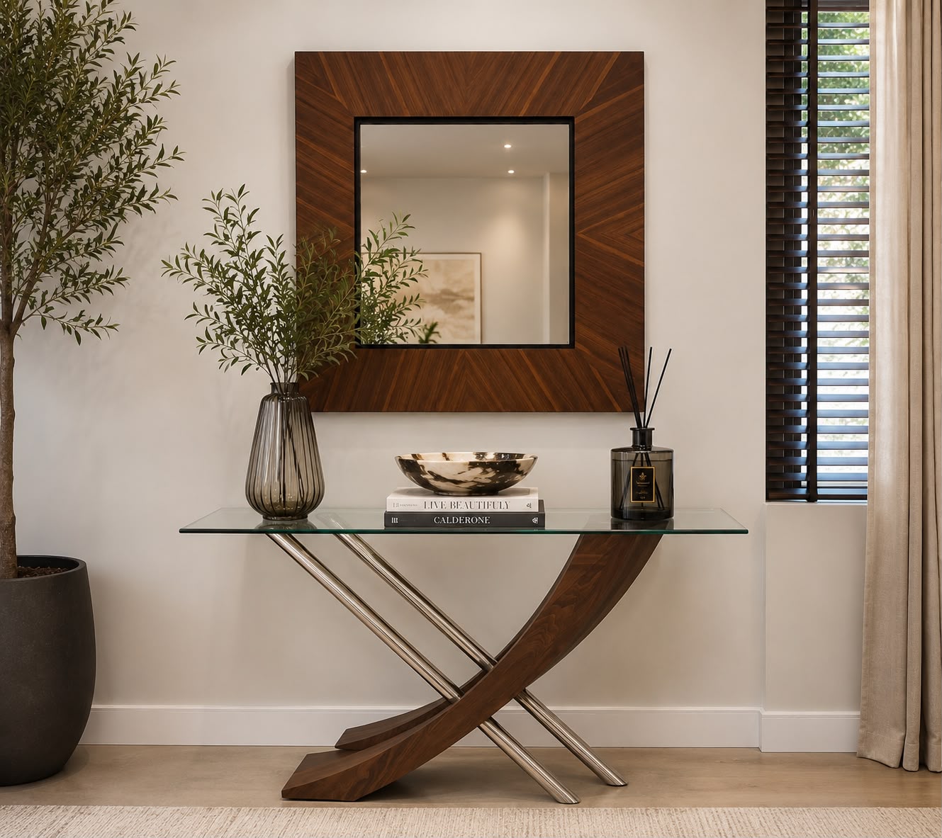 Plush Lyric Wave Entry Console Set