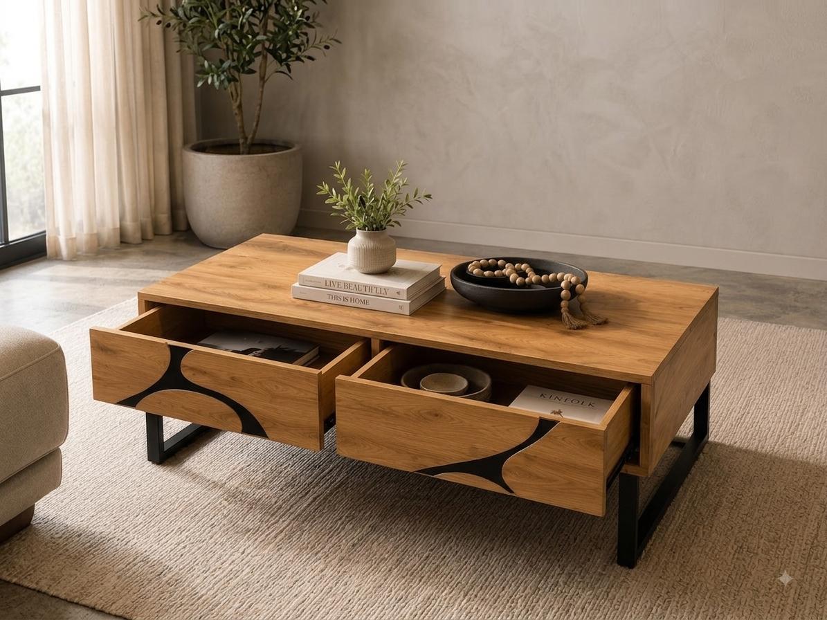 Plush Kintsugi Inlay Coffee Table