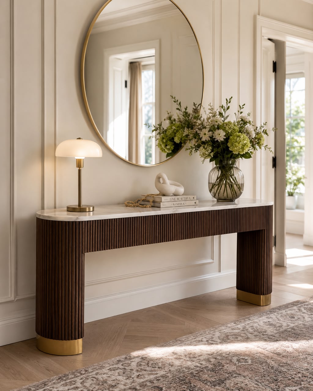 Plush Meridian Fluted Console