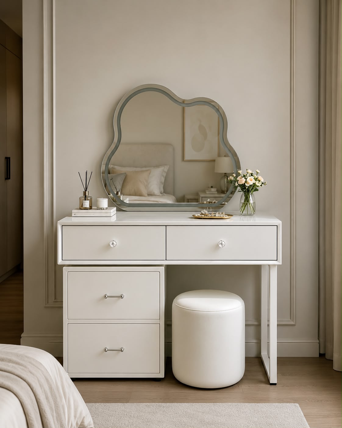 Plush Reverie Vanity Desk