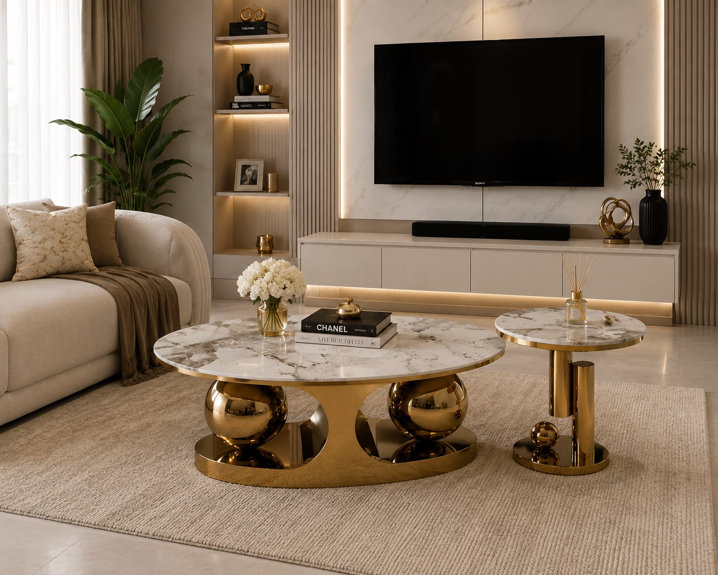 Plush Orbit Gold Ensemble