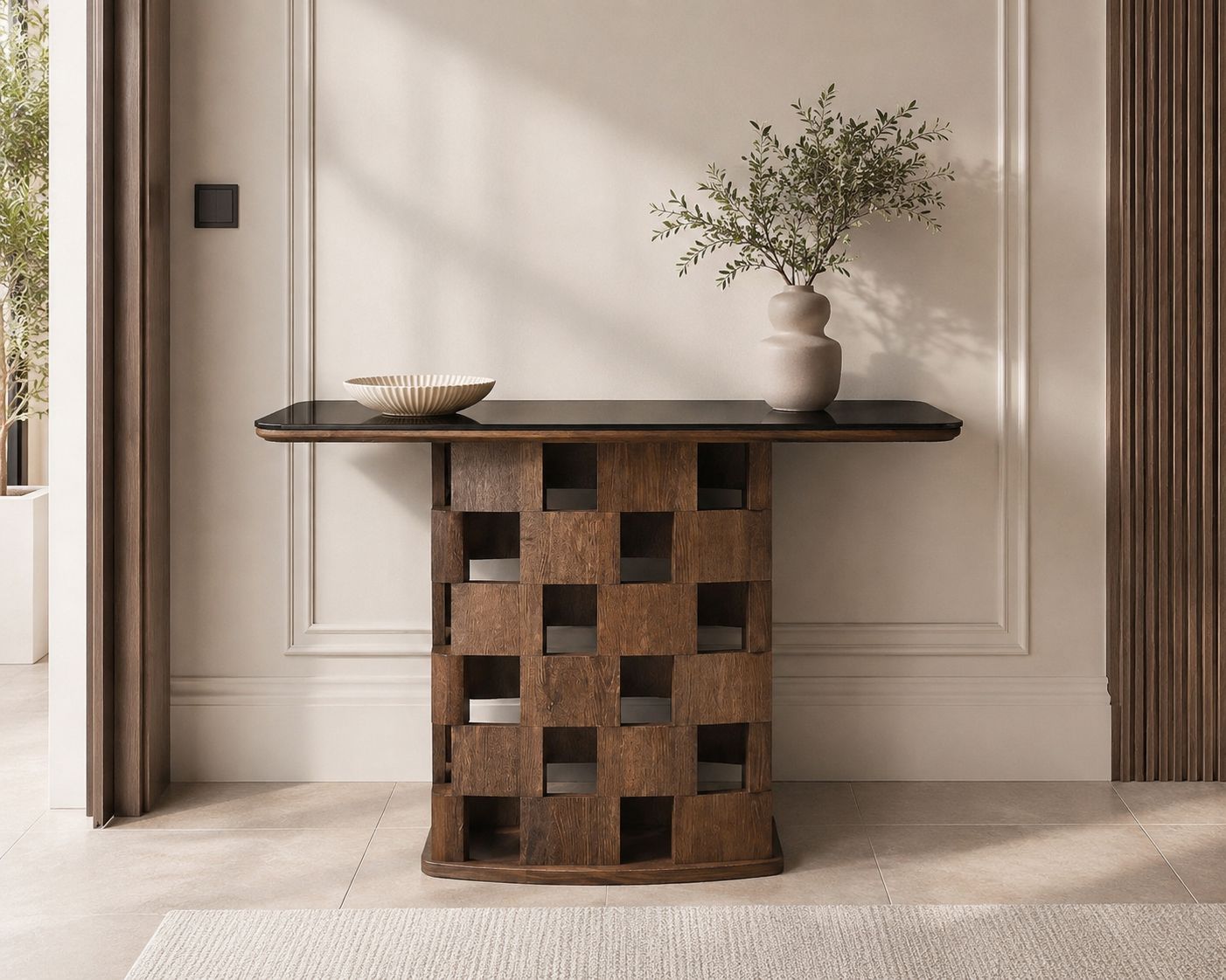 Plush Espresso Console