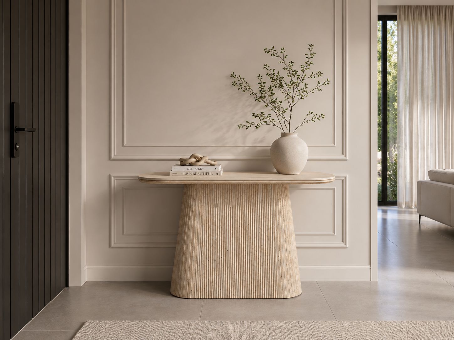 Plush Dune Ribbed Console