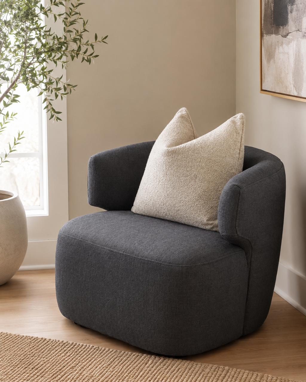 Plush Hug Swivel Chair